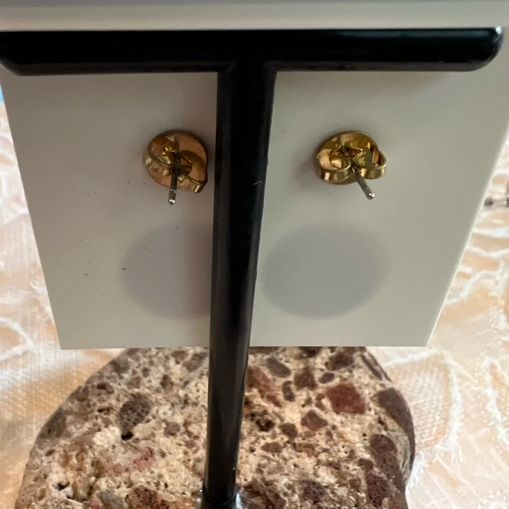 Tory Burch Gold Medallion Earrings